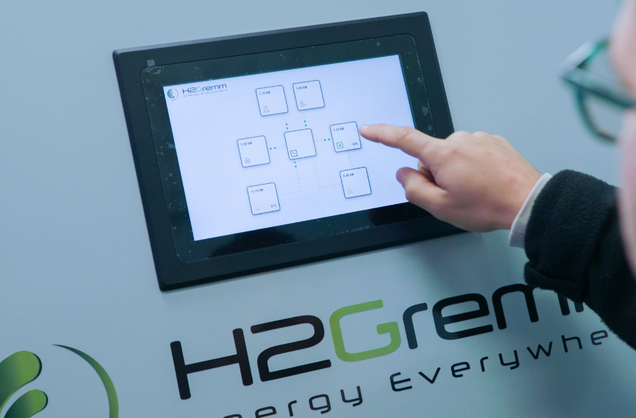 Tableau de bord intelligent H2Gremm nterface de contrôle H2Gremm pour système de gestion d’énergie hydrogène